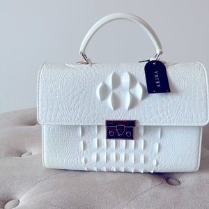 AKIRA Label See Ya Later Alligator Large White Purse